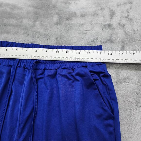 NEW TARSE Pants Womens M Blue Pull On Crop Capri Yoga Loose Soft Skin Friendly - Picture 8 of 12